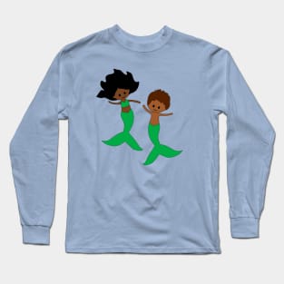 Brother and Sister Mermaids Long Sleeve T-Shirt